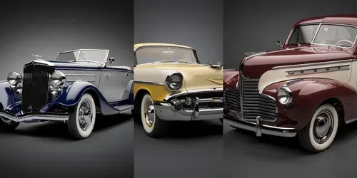 Realistic Retro Cars From 1920-1960 generated by flux