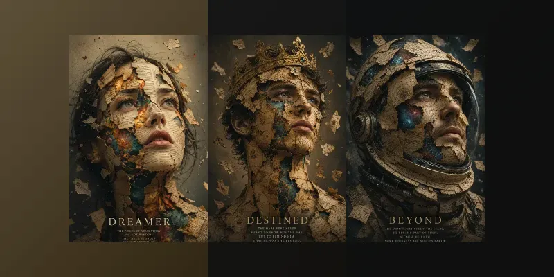 Broken Pages Portrait Poster Packs generated by undefined
