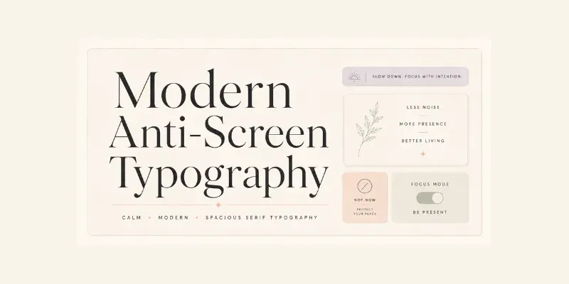 Modern Anti Screen Typographies generated by undefined