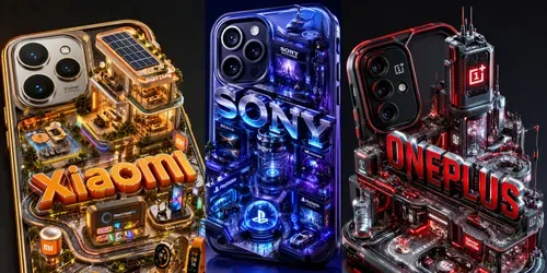 Miniature 3D Mobile Case Typographies generated by chatgpt-image
