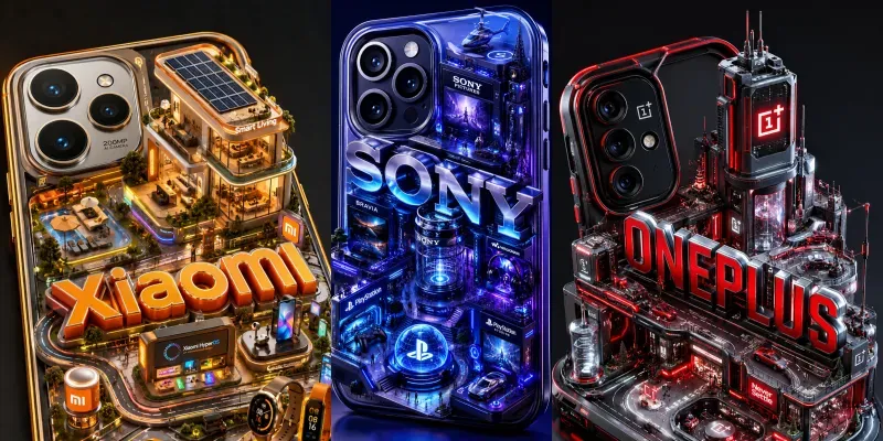 Miniature 3D Mobile Case Typographies generated by undefined