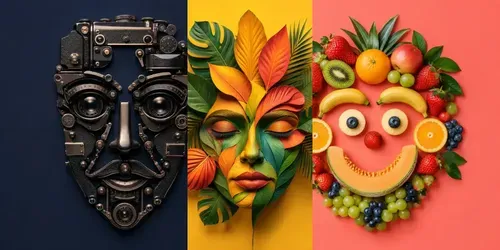 Bold Face Illusion Poster Designs generated by chatgpt-image