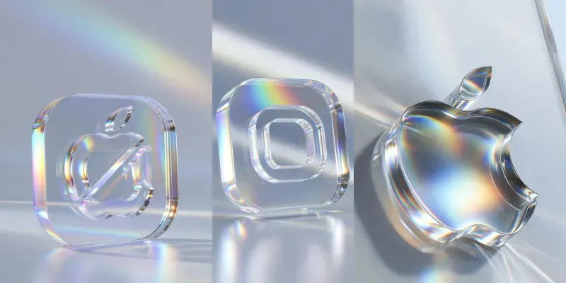 Holographic Glass Logos 8K generated by undefined