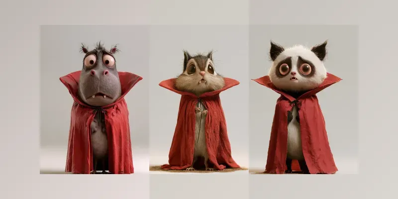 Cute 3D Vampire Animals