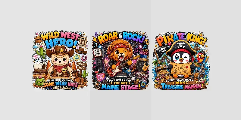 Kawaii Sticker Bomb Character Poster Art generated by undefined
