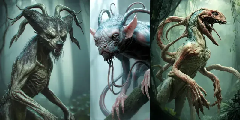 Concept Art Of Alien Creatures generated by undefined