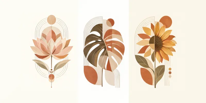 Geometric Botanical Luxes
