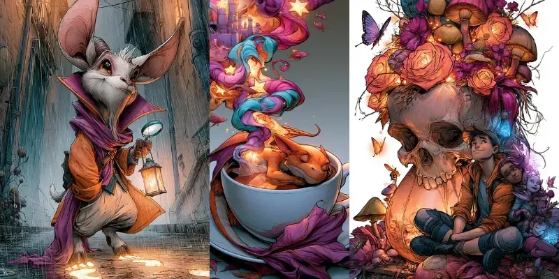 Whimsical Cartoon Dreamscapes generated by undefined
