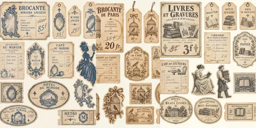 French Flea Market Ephemera generated by chatgpt-image