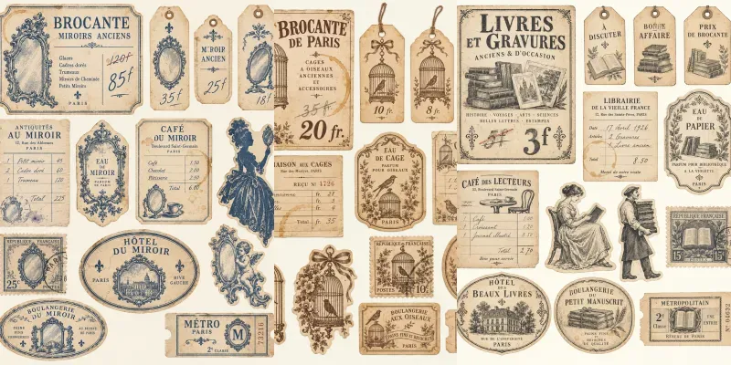 French Flea Market Ephemera