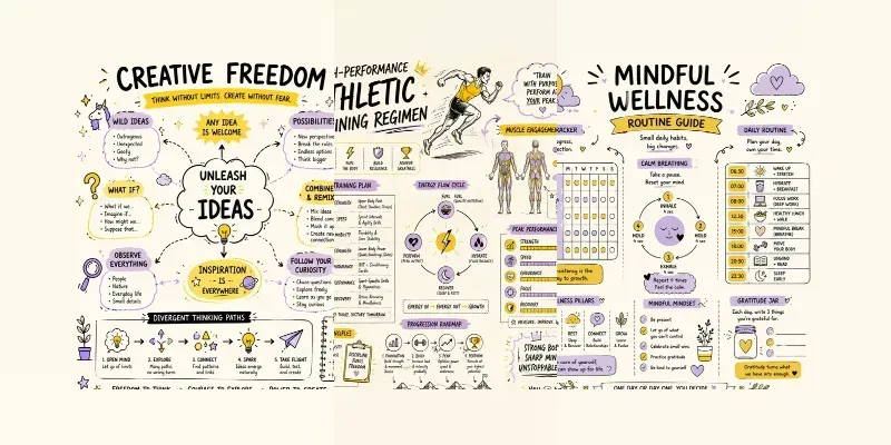 Handdrawn Doodle Infographic Posters generated by undefined