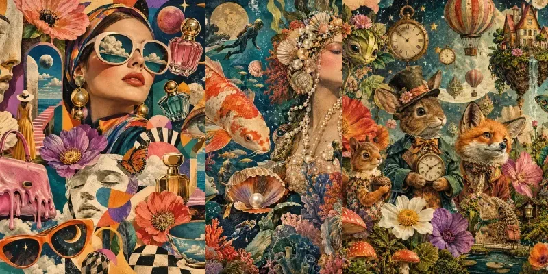 Surreal Retro Dream Collages