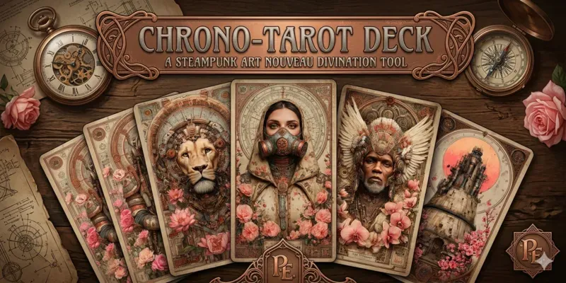 Steampunk Chronotarot Card Designers generated by undefined