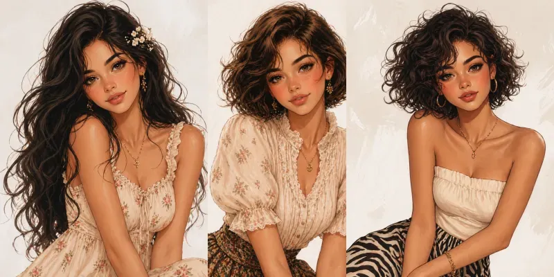 Soft Stylized Fashion Portraits generated by undefined