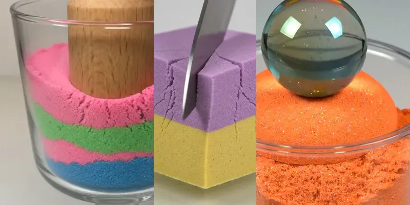 Macro Kinetic Sand ASMR Videos generated by undefined