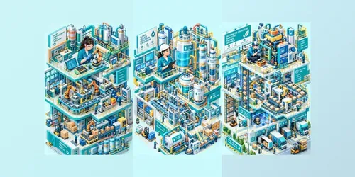 Miniature Futuristic Factory Worlds generated by chatgpt-image