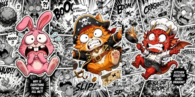 Panic Comic Cartoon Generator generated by undefined