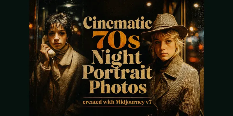 Cinematic 70s Night Portraits generated by undefined