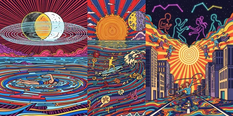 Psychedelic Motion Pop Worlds generated by undefined