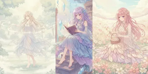 Cute Anime Fairies generated by gemini-image