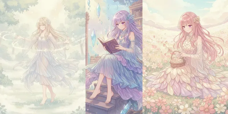 Cute Anime Fairies generated by undefined
