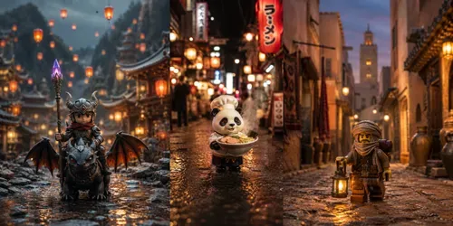 Miniature Toy Street Stories generated by chatgpt-image