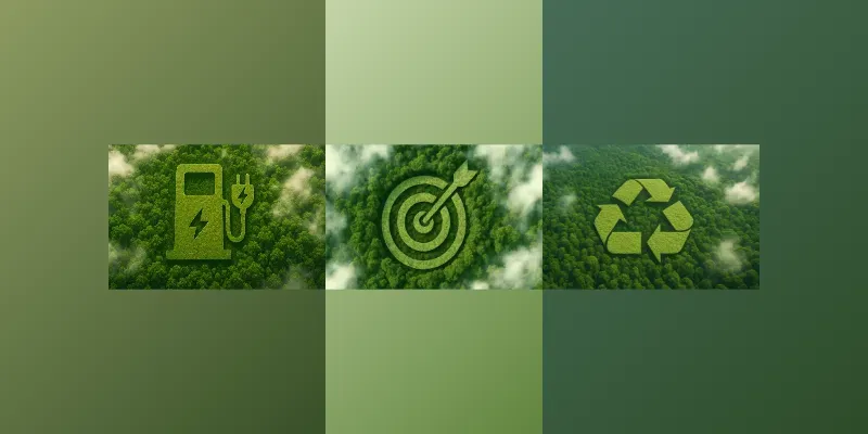 Sustainability Symbols In Forests generated by undefined