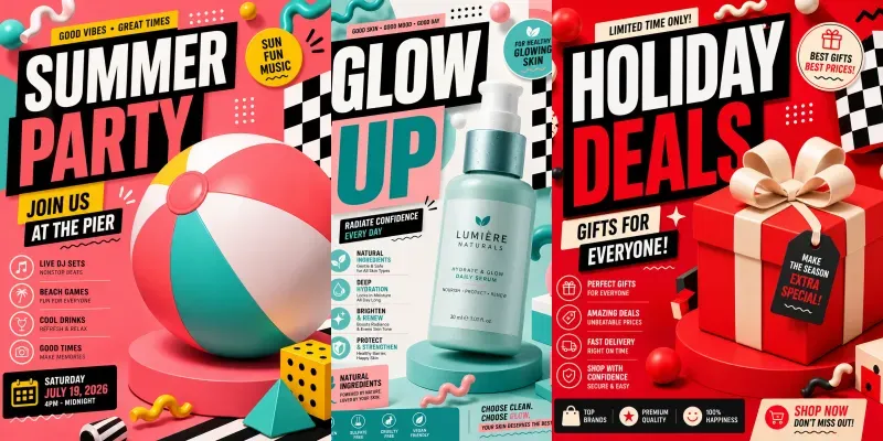 Viral Social Media Design Templates generated by undefined
