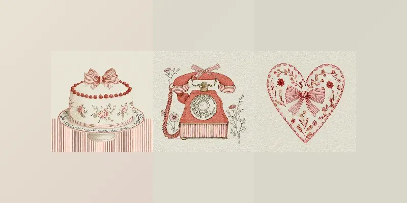 Junk Journal Romantic Clipart Kits generated by undefined