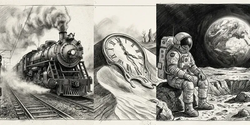 Cinematic Pencil Sketch Storyboards generated by undefined
