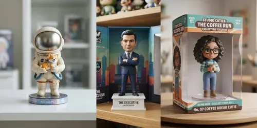 Collectible 3D Figurines generated by gemini-image
