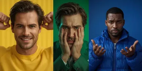 Men Facial Expressions For Ads generated by leonardo
