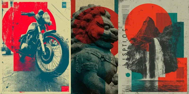 Retro Halftone Poster Generators generated by undefined