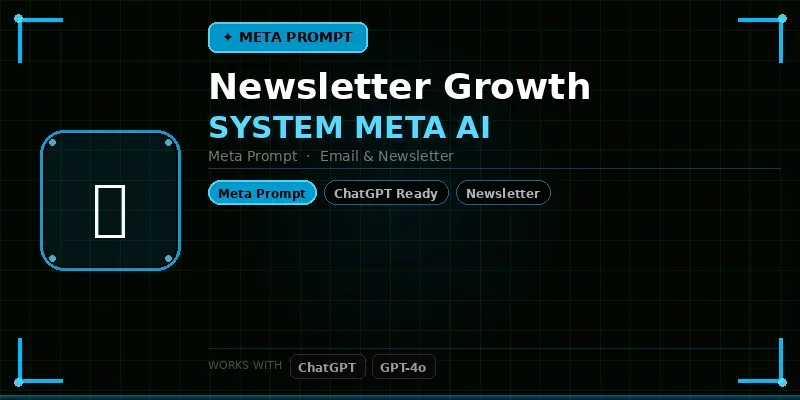 Newsletter Growth System Meta Ai generated by undefined
