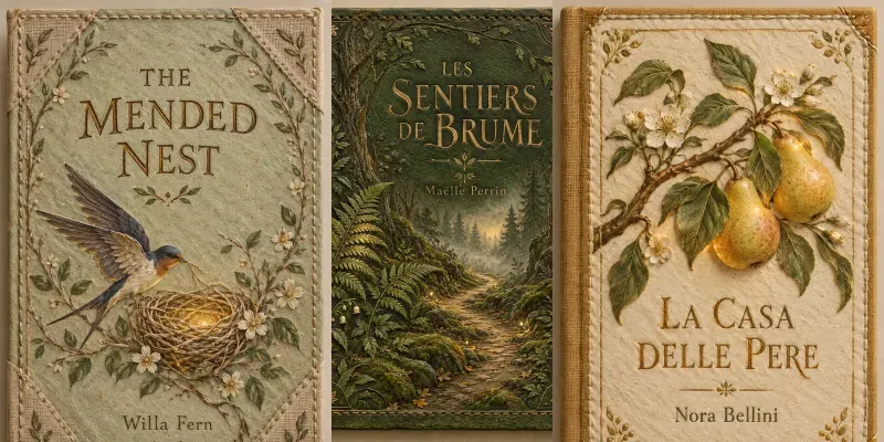 Rustic Handcrafted Book Covers