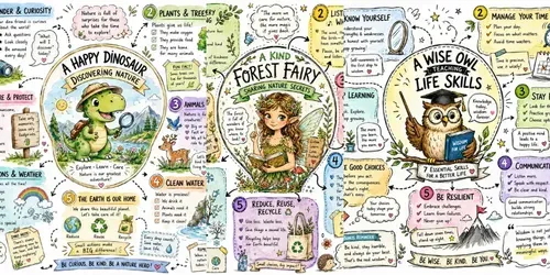 Handdrawn Doodle Infographic Posters generated by chatgpt-image