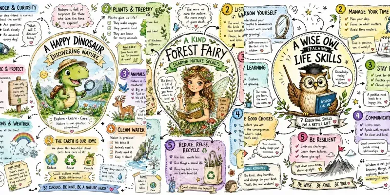 Handdrawn Doodle Infographic Posters generated by undefined