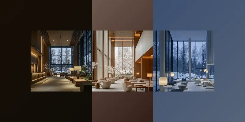 Minimalist Hotel Lobbies generated by undefined