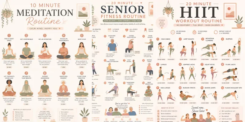 Minimalist Fitness Yoga Routines generated by undefined