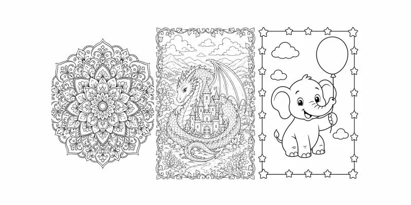 Coloring Book Page Generator generated by undefined