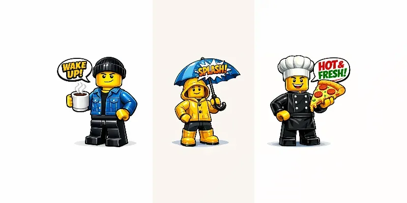 Brick Minifigure Mascot Generator generated by undefined