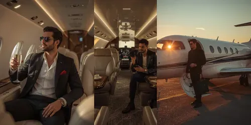 Luxury Private Jet Lifestyles generated by leonardo