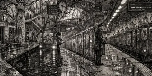 Surreal Subway Stations generated by chatgpt-image