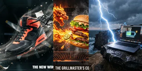 Epic Product Vs Nature Ads generated by gemini-image