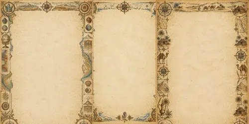 Antique Map Journal Borders generated by chatgpt-image