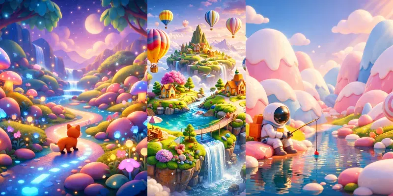 Surreal Candy World Generator generated by undefined