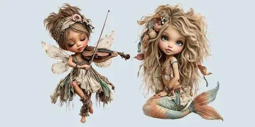 Magical Creatures Tshirt Design Clipart generated by midjourney