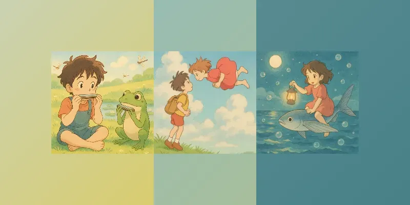 Ghibli Fantasy Character Illustrations generated by undefined