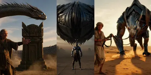 Alien Creatures With Primitive Control generated by grok-video