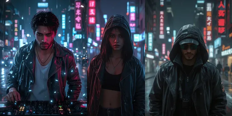 Cyberpunk City Portrait Generator generated by undefined